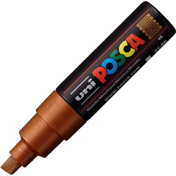 Uni Pc-8K Posca Poster Marker Broad Chisel Tip 8Mm Bronze PC8KBZ - SuperOffice