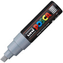 Uni Pc-8K Posca Poster Marker Broad Chisel Tip 8Mm Grey PC-8KGR - SuperOffice
