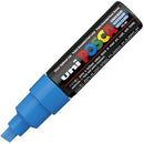 Uni Pc-8K Posca Poster Marker Broad Chisel Tip 8Mm Light Blue PC8KLB - SuperOffice