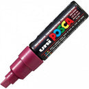 Uni Pc-8K Posca Poster Marker Broad Chisel Tip 8Mm Red Wine PC8KRW - SuperOffice