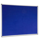 Visionchart Corporate Felt Pinboard Aluminium Frame 1500 X 1200Mm Royal Blue VF1512D - SuperOffice