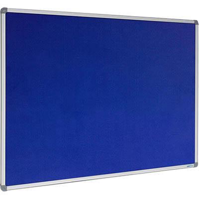 Visionchart Corporate Felt Pinboard Aluminium Frame 900 X 900Mm Royal Blue VF9090D - SuperOffice