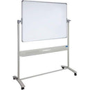 Visionchart Mobile Porcelain Magnetic Whiteboard 1800 X 1200Mm VM1812-P - SuperOffice