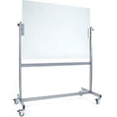 Visionchart Space Ii Mobile Glassboard 1205 X 855Mm White SWM1290 - SuperOffice