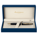 Waterman Carene Ballpoint Pen Lacquer Black Gold Trim Gift Box S0700380 - SuperOffice