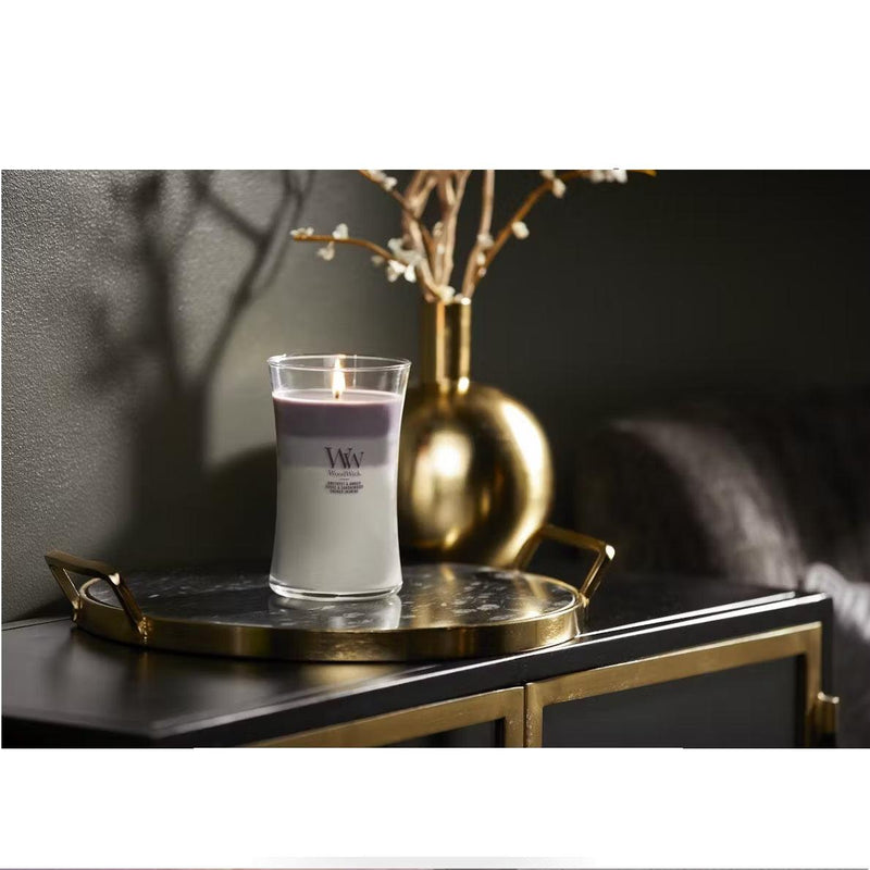 WoodWick Amethyst Sky Trilogy Large Candle Crackles As It Burns 610G Hourglass WW1707526 - SuperOffice