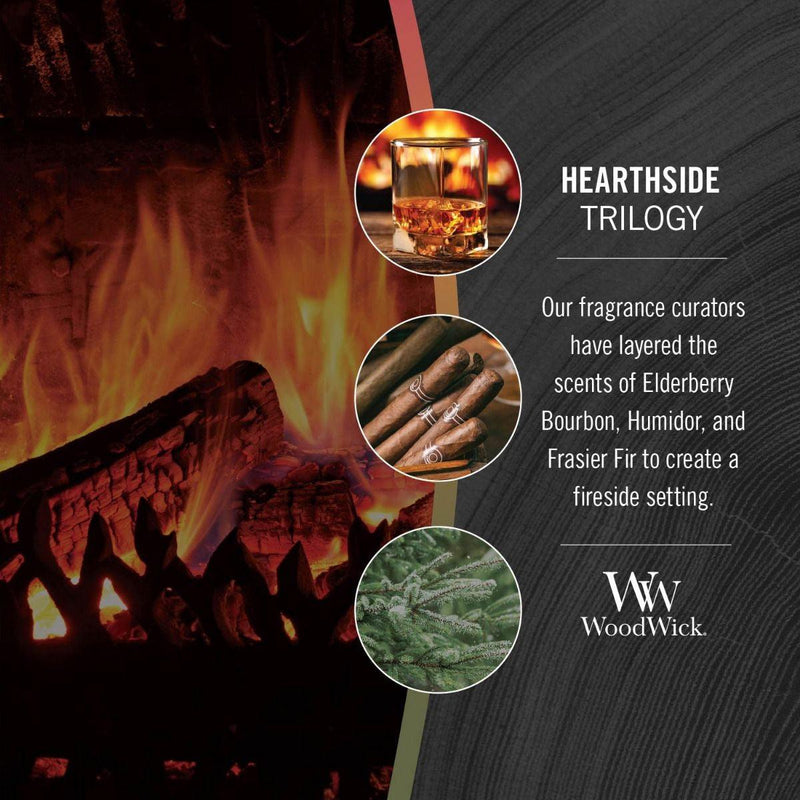 WoodWick Hearthside Trilogy Large Candle Crackles As It Burns 610G Hourglass 1695214 - SuperOffice