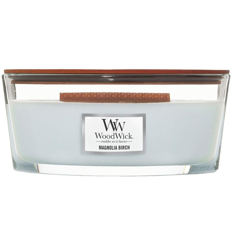 WoodWick Magnolia Birch Candle Crackles As It Burns Ellipse Hearthwick 1720911 - SuperOffice