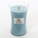 Woodwick Sea Salt + Cotton Large Candle Crackles As It Burns 610G Hourglass 93063 - SuperOffice