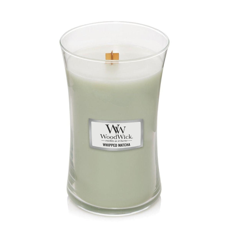 WoodWick Whipped Matcha Large Candle Crackles As It Burns 610G Hourglass 1681483 - SuperOffice