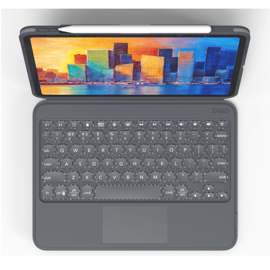 Zagg Pro Touch Trackpad Keyboard Detachable Case Folio iPad Air 11" 4th & Pro 3rd/2nd/1st 103407937 - SuperOffice