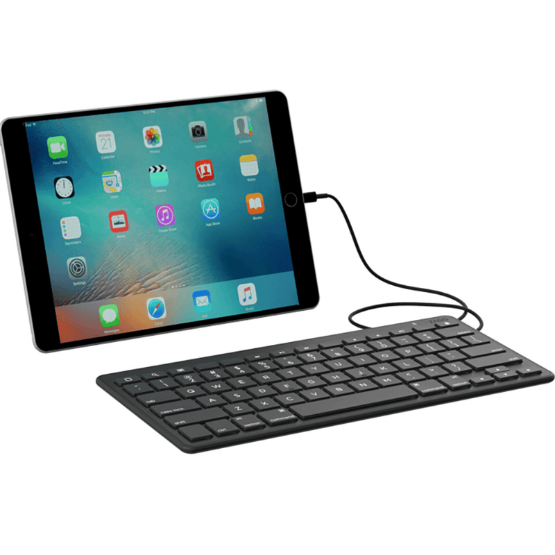 Zagg Wired Keyboard Compact Lightning Connector iPad ZLTKBWBBU - SuperOffice