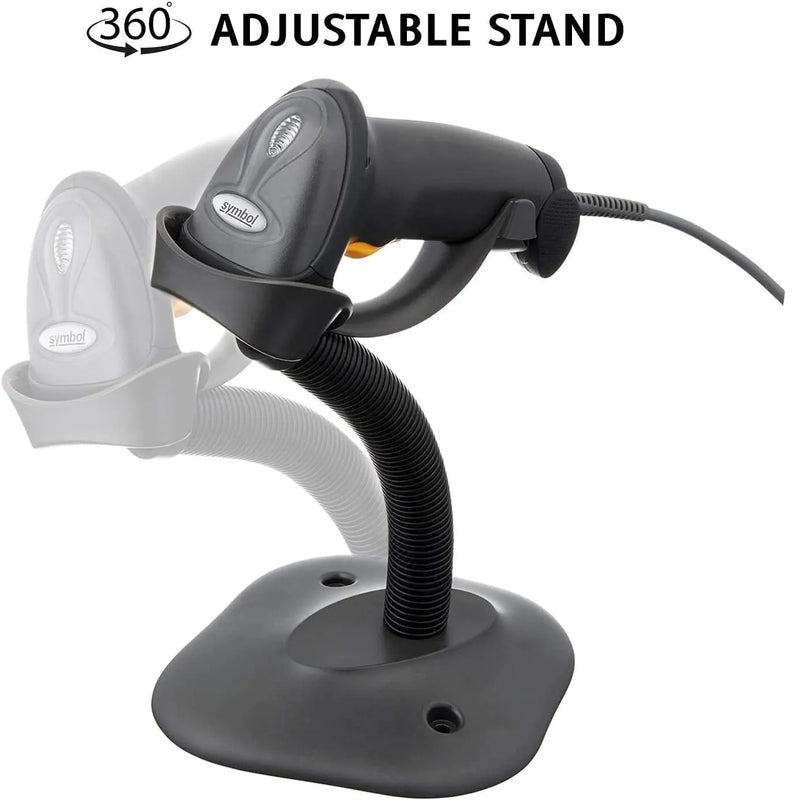 Zebra Symbol LS2208 Barcode Scanner Hand-Held Kit Stand USB Windows Mac LS2208-SR20007R-UR - SuperOffice