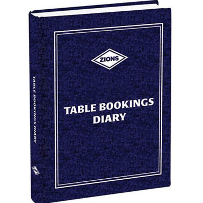 Zions 2024 Table Booking Diary 2-Page Per Day A4 Restaurant Cafe Book TBD24 - SuperOffice